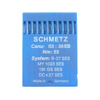 Schmetz light ballpoint needles industrial overlock B27 FFG SES size 55